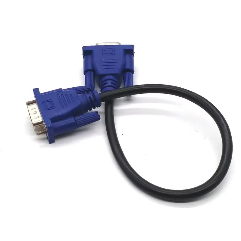 VGA Extension Cable - 15 Pin Male to Male, Copper Core for PC, Monitor, and Projector