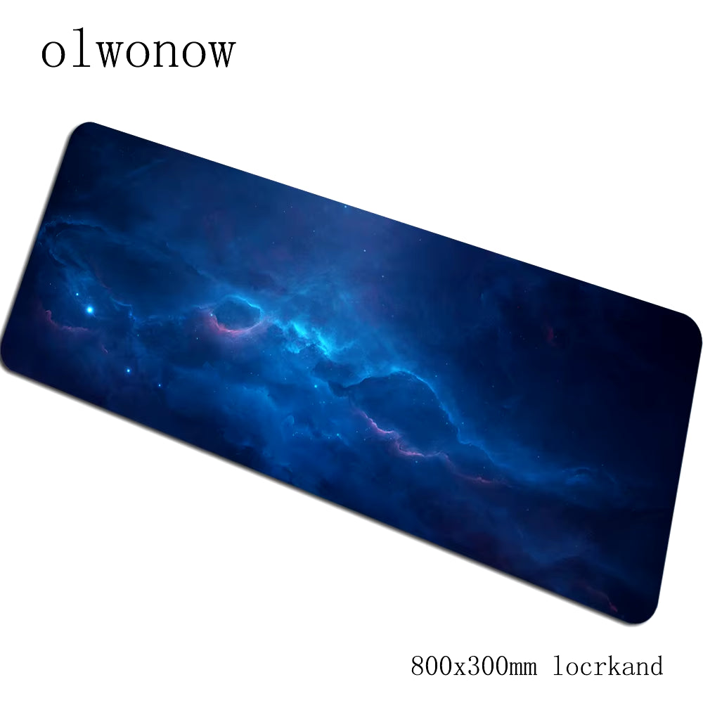 Nebula Gaming Mouse Pad 900x400x3mm with Locked Edges - High-End Desk Mat for Gamers and Computer Use