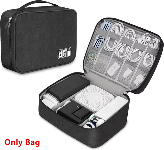 Waterproof Cable Storage Bag - Portable Digital Organizer for USB Data Lines and Charger Plugs, Ideal for Travel