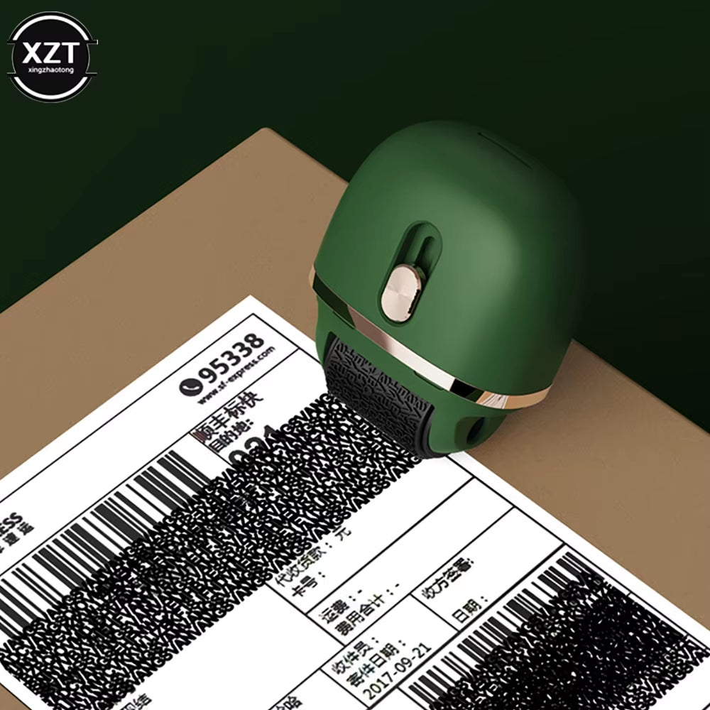 Stamp Seal Roller for Identity Theft Protection and Confidential Data Privacy Security