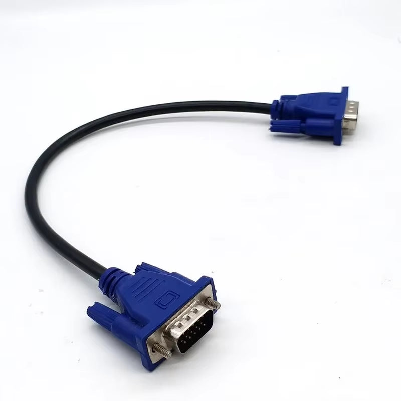 VGA Extension Cable - 15 Pin Male to Male, Copper Core for PC, Monitor, and Projector