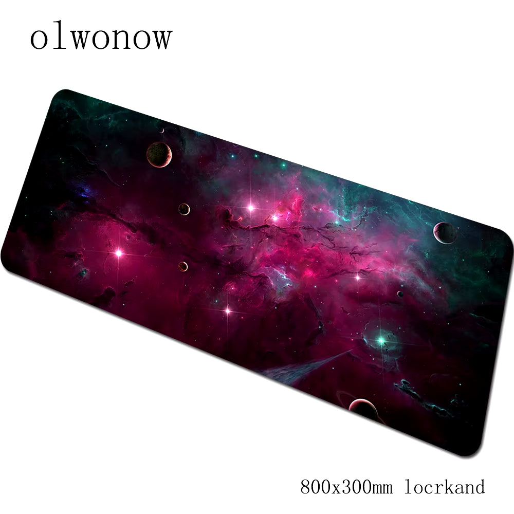 Nebula Gaming Mouse Pad 900x400x3mm with Locked Edges - High-End Desk Mat for Gamers and Computer Use