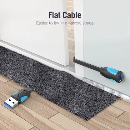 Vention USB 3.0 Male to Female Extension Cable - Data Transfer Cord for Smart TVs, PCs, and SSDs