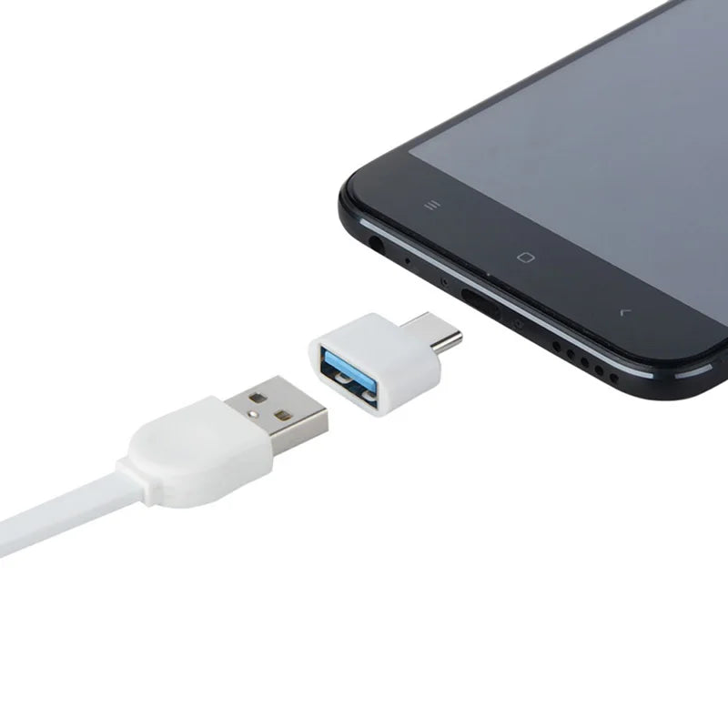 USB 2.0 Type-C OTG Cable Adapter for Xiaomi Mi5, Mi6, Huawei, and Samsung - Compatible with Mouse, Keyboard, and USB Flash Drives