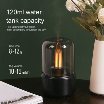 KINSCOTER Compact Aroma Diffuser and USB Humidifier with Essential Oil Night Light and Cold Mist Function for Home and Gifting