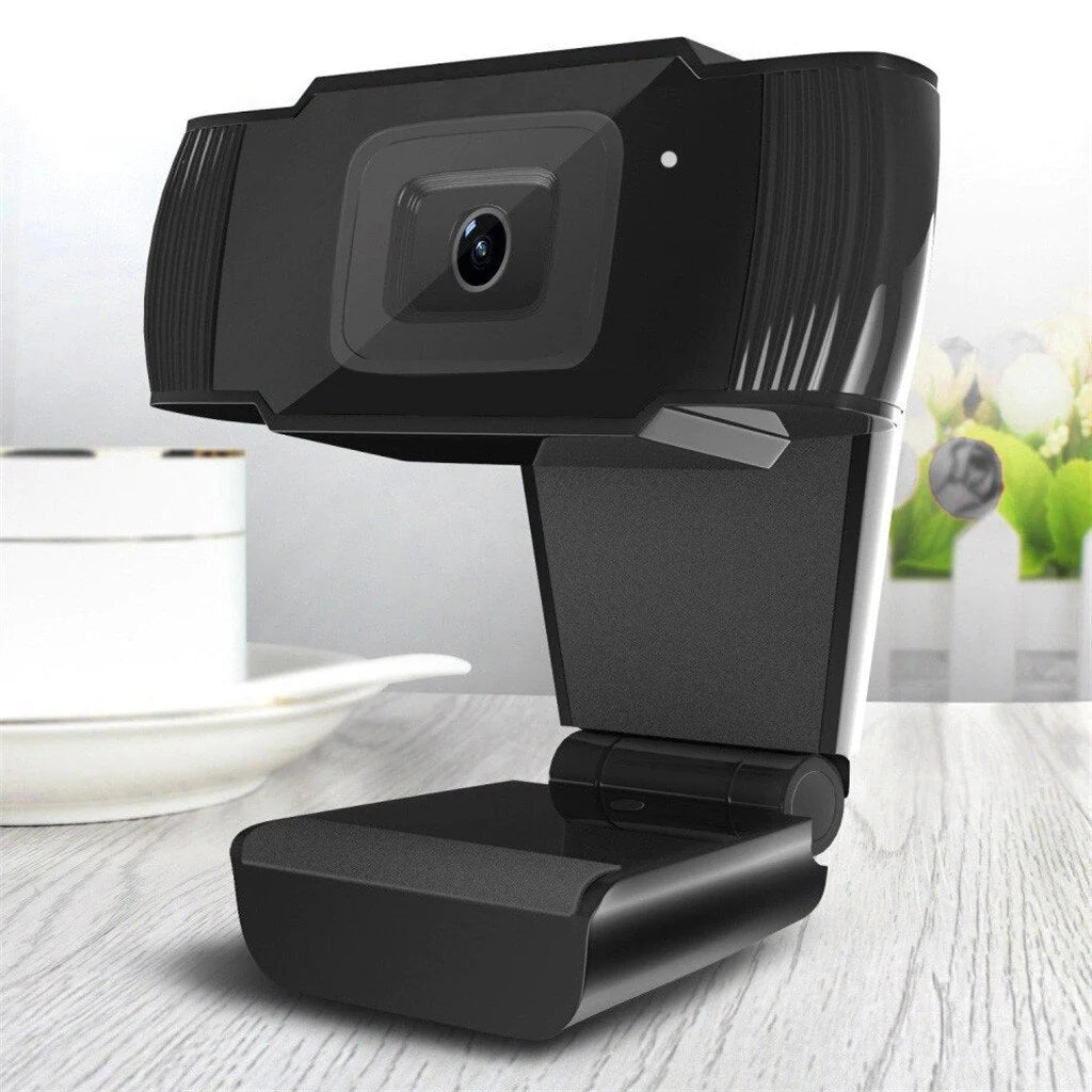 720P HD Rotatable Webcam with Microphone for Desktop and Laptop Video Recording
