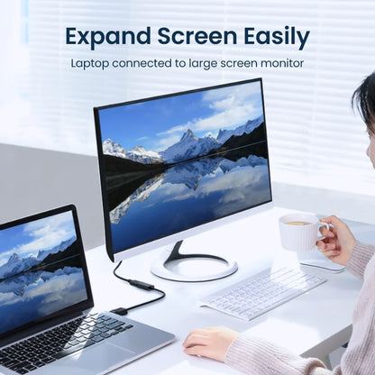 4K DisplayPort to HDMI Adapter - 1080P DisplayPort Cable Converter for PC, Laptop, and Projector