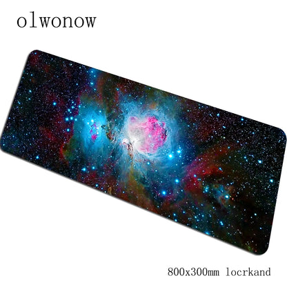 Nebula Gaming Mouse Pad 900x400x3mm with Locked Edges - High-End Desk Mat for Gamers and Computer Use