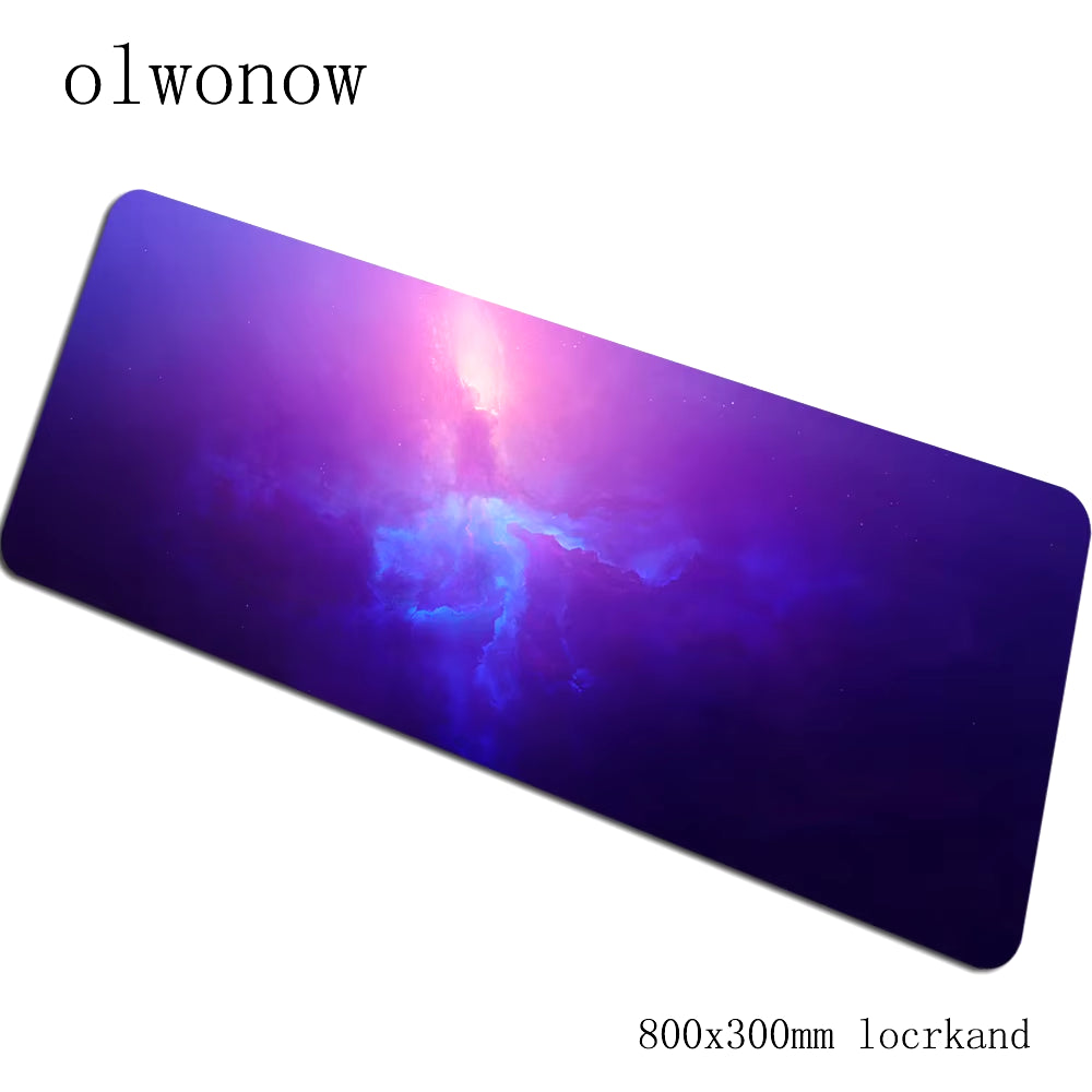 Nebula Gaming Mouse Pad 900x400x3mm with Locked Edges - High-End Desk Mat for Gamers and Computer Use