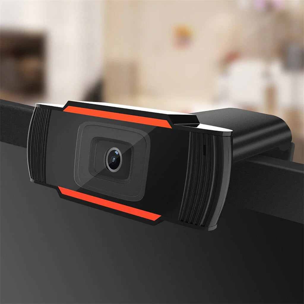 720P HD Rotatable Webcam with Microphone for Desktop and Laptop Video Recording