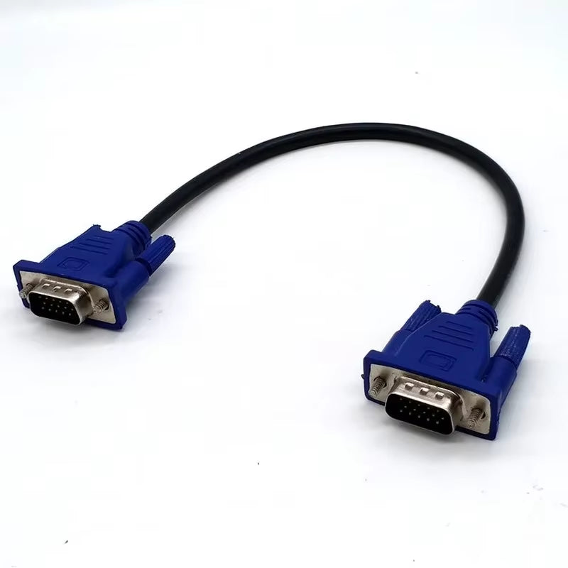 VGA Extension Cable - 15 Pin Male to Male, Copper Core for PC, Monitor, and Projector