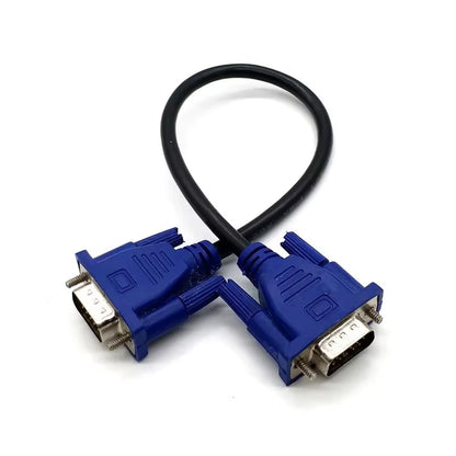 VGA Extension Cable - 15 Pin Male to Male, Copper Core for PC, Monitor, and Projector