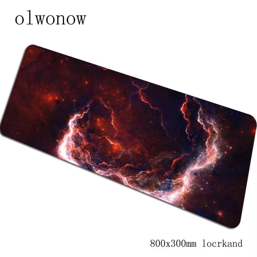 Nebula Gaming Mouse Pad 900x400x3mm with Locked Edges - High-End Desk Mat for Gamers and Computer Use