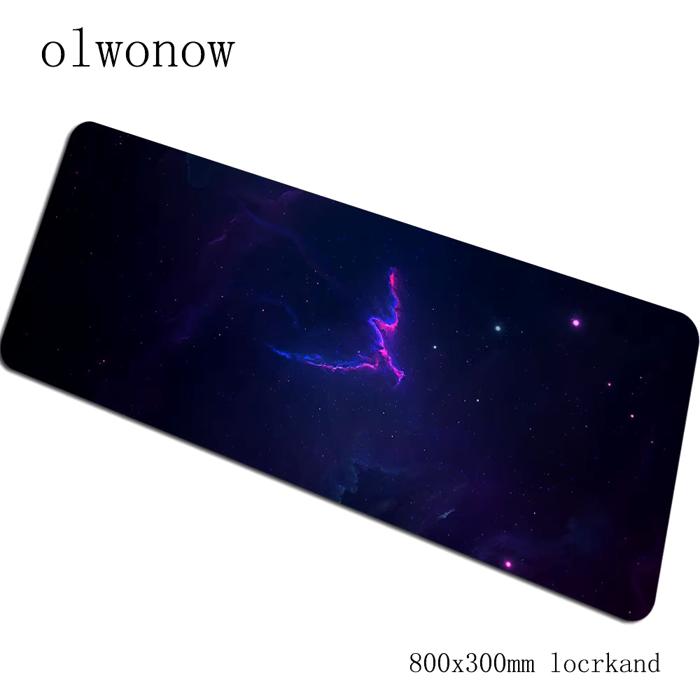 Nebula Gaming Mouse Pad 900x400x3mm with Locked Edges - High-End Desk Mat for Gamers and Computer Use