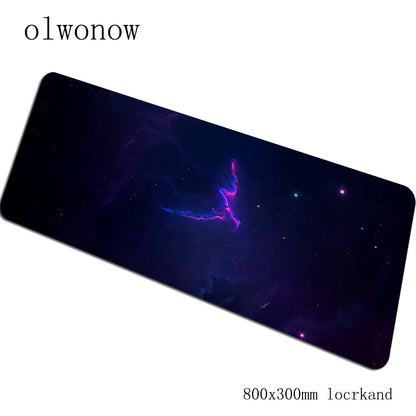 Nebula Gaming Mouse Pad 900x400x3mm with Locked Edges - High-End Desk Mat for Gamers and Computer Use