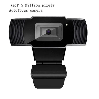 720P HD Rotatable Webcam with Microphone for Desktop and Laptop Video Recording