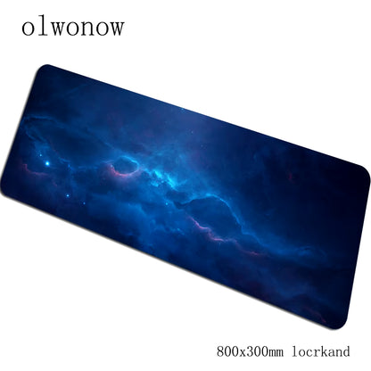 Nebula Gaming Mouse Pad 900x400x3mm with Locked Edges - High-End Desk Mat for Gamers and Computer Use