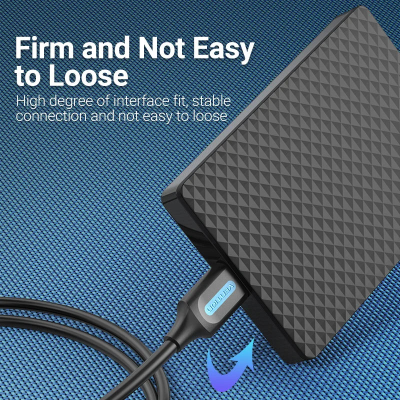 Mini USB 2.0 Fast Charging Data Cable for Digital Cameras, HDDs, MP3/MP4 Players, DVRs, and GPS Devices