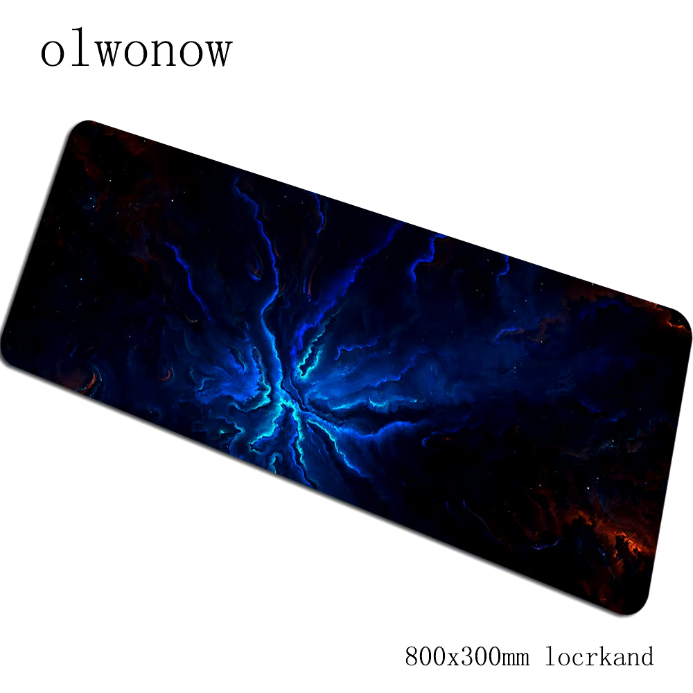 Nebula Gaming Mouse Pad 900x400x3mm with Locked Edges - High-End Desk Mat for Gamers and Computer Use