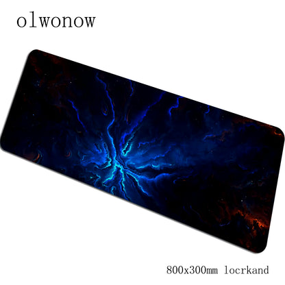 Nebula Gaming Mouse Pad 900x400x3mm with Locked Edges - High-End Desk Mat for Gamers and Computer Use